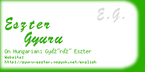 eszter gyuru business card